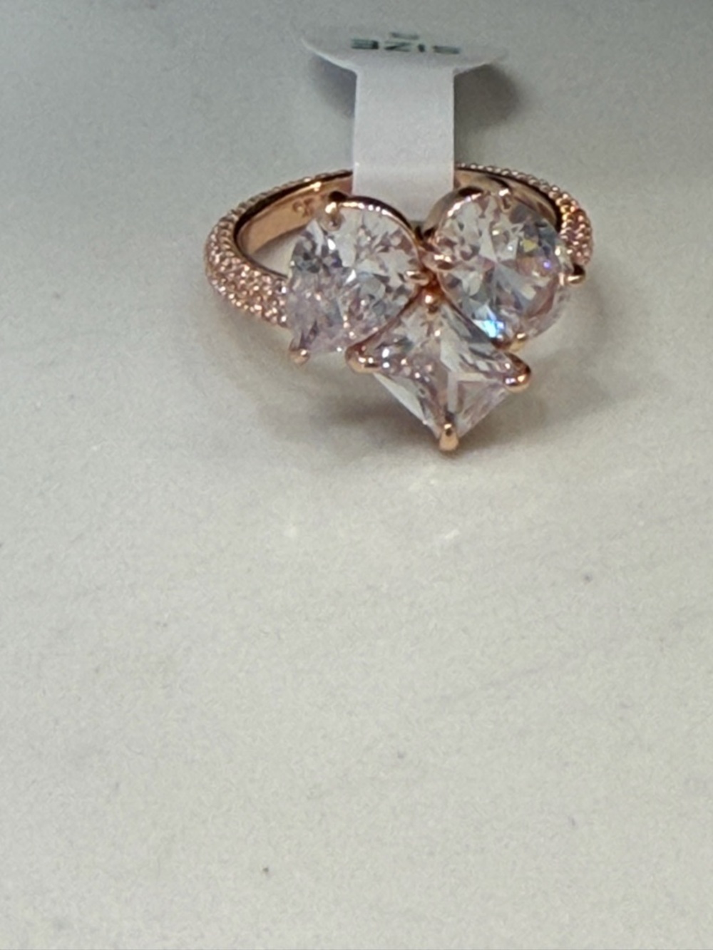 BP Jewelry List in a moment ring cubic zirconia rose gold size 8 bomb party